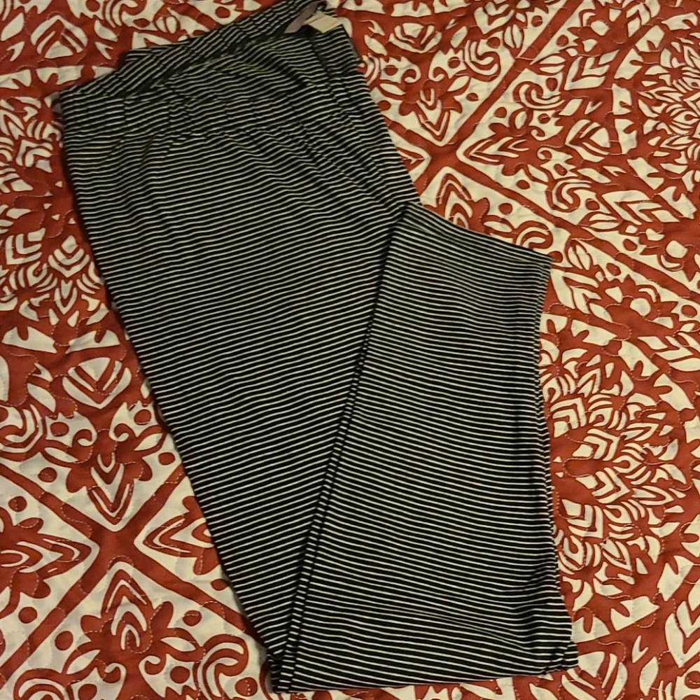 H&M stripe leggings sz 2XL nwot